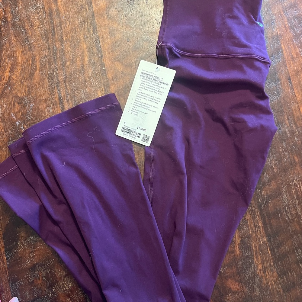 Lululemon Purple High-Waisted Leggings